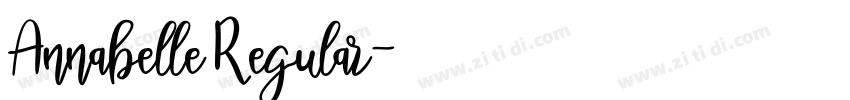 Annabelle Regular字体转换